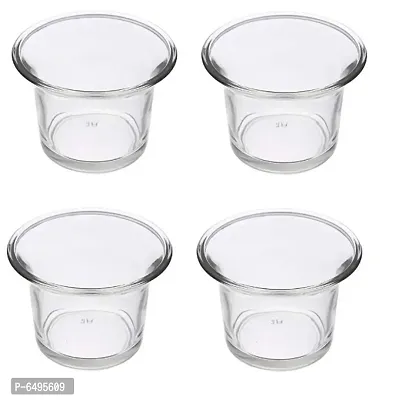 Tea Light Glass Candle Set of 4 PCS