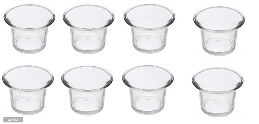 Tea Light Glass Candle Set of 8 PCS