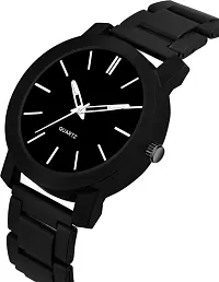 New Stainless Steel Black  Analog Watch for men-thumb1