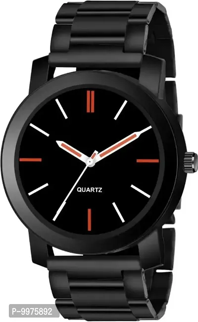 New Stainless Steel Black  Analog Watch for men