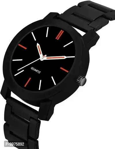 New Stainless Steel Black  Analog Watch for men-thumb2