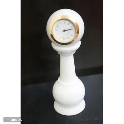 Marble Table Clock Home Decorative and Showpeace Item