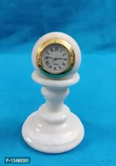 Marble Table Clock Home Decorative and Showpeace Item-thumb0