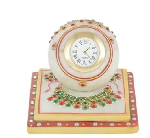 Marble Table Clock Home Decorative And Showpeace Item VOL 2