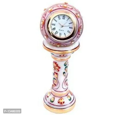 Marble Table Clock Home Decorative and Showpeace Item-thumb0