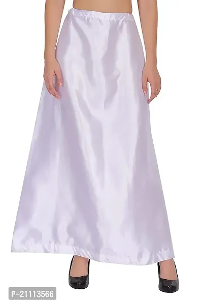 Laxmibaa Women's Petticoats Pure Satin febric|White|-thumb4