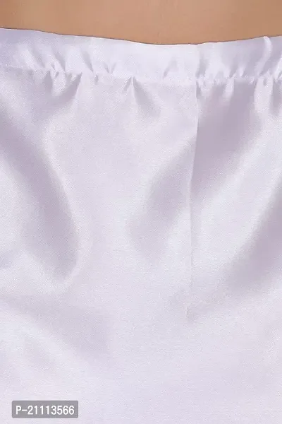 Laxmibaa Women's Petticoats Pure Satin febric|White|-thumb5
