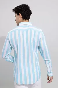Classic Cotton Striped Long Sleeves Casual Shirt For Men-thumb1