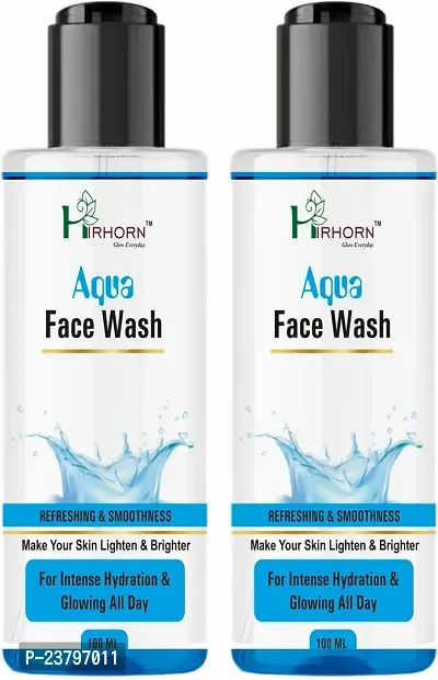 Hir Horn Hydrating Aqua For Pimples, Dry And Oily Skin-Tube Women All Skin Types Face Wash (100 Ml)-thumb0