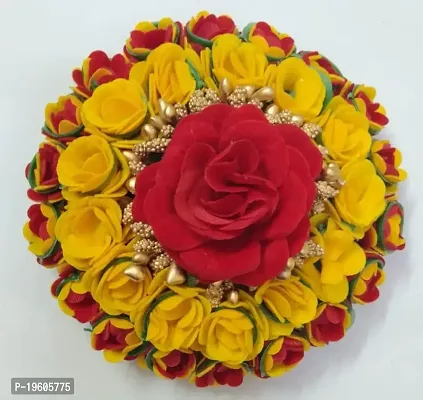 Ruchi Bun Juda Maker Flower Gajra Hair Accessories For Women and Girls Multicolor Pack of 01