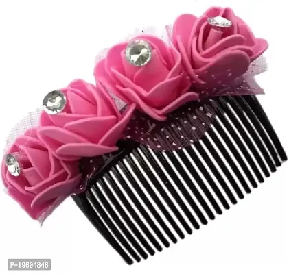 Ruchi Hair Accessories Floral Clip Side Comb Juda Pin