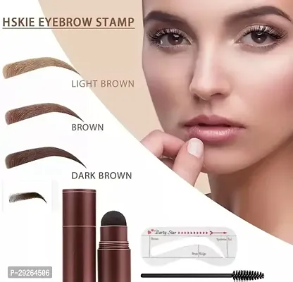 Eyebrow Stamp Shaping Kit- Eyebrow Powder Stamp Makeup Brushes ,Waterproof L PACK OF 1-thumb0