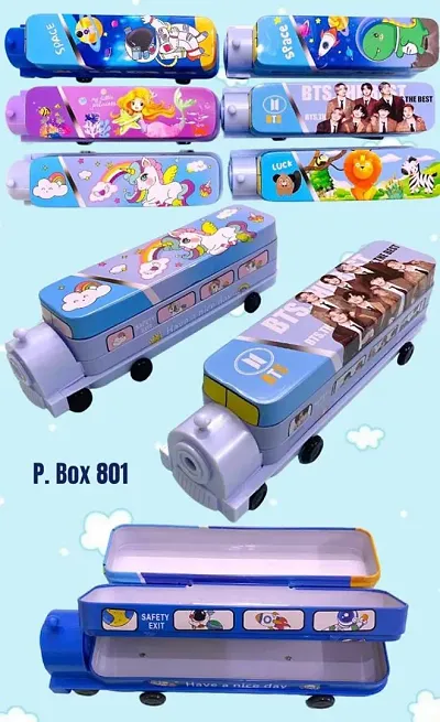 School Bus Geometry Box | Kids Geometry Box | School Supplies for Birthday | Return Gifts for Kids