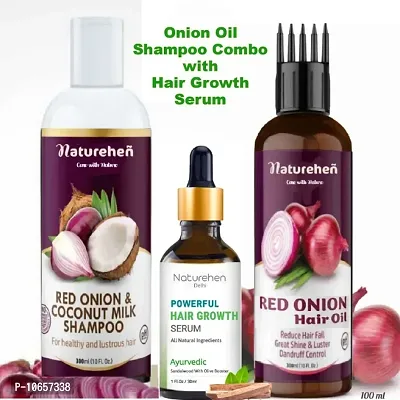 Red   Shampoo (200ml) Combo With Powerful Hair Growth Serum  (30ml)-thumb0
