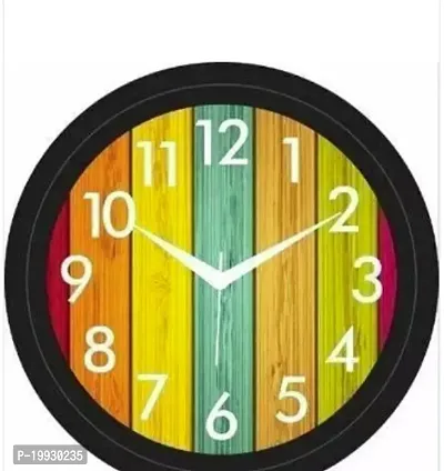 Designer Multicoloured PVC Analog Wall Clock-thumb0