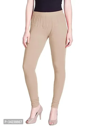 Elegant Polyester Solid Leggings For Women And Girls-thumb0