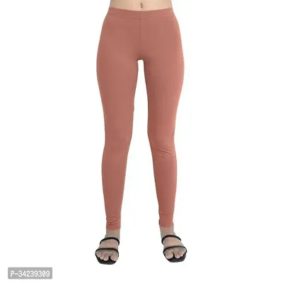 Elegant Polyester Solid Leggings For Women And Girls-thumb0