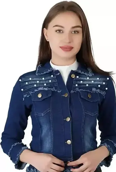 Stylish Self Pattern Jacket For Women