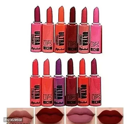 Premium Lipstick For Women, Pack Of 12