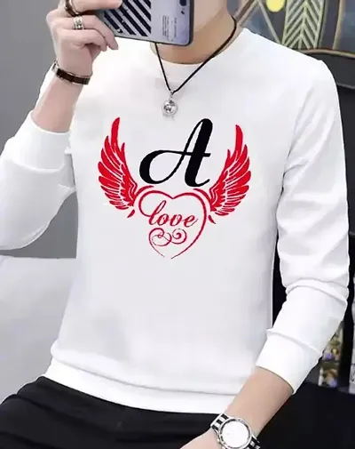 Reliable White Printed Round Neck Tees For Men