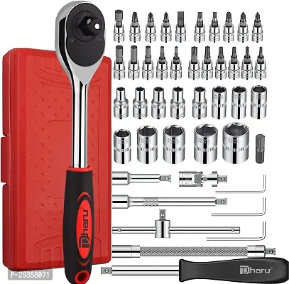 SKC 46 in 1 Pcs Tool Kit Screwdriver set and Precision Socket Set ( pack of 01 )