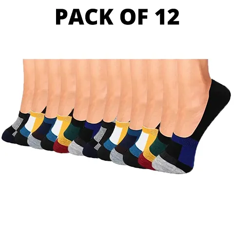 GymCraft Loafer Socks for Men , Low Cut Length casual sports socks with thick cushion . Multi-Purpose , Extra durable Socks .