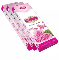 Bidhu Rose Agarbatti,Premium Incense Sticks - Set 3 (240 Sticks)-thumb1