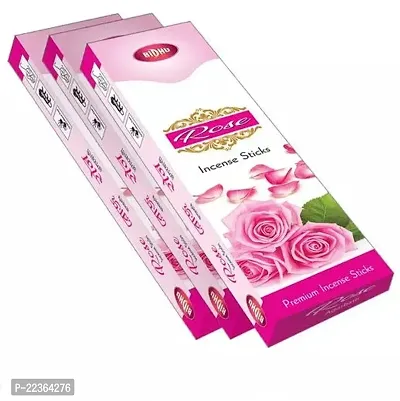 Bidhu Rose Agarbatti,Premium Incense Sticks - Set 3 (240 Sticks)-thumb2