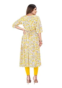 Manas Ethnic Women's Printed Cotton Regular Fit 3/4 Sleeve Lightweight Casual Wear Feeding Kurti (B_1095)-thumb2