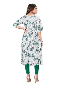 Manas Ethnic Women's Printed Cotton Regular Fit 3/4 Sleeve Lightweight Casual Wear Feeding Kurti (B_1094)-thumb4