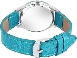 Stylish Green Synthetic Leather Analog Watches For Women-thumb2