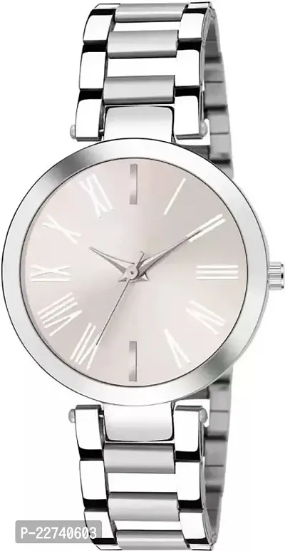 Stylish Silver Metal Analog Watches For Women