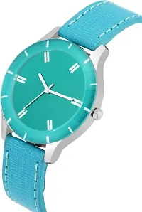 Stylish Green Synthetic Leather Analog Watches For Women-thumb1