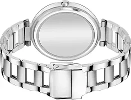 Stylish Silver Metal Analog Watches For Women-thumb1