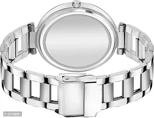 Stylish Silver Metal Analog Watches For Women-thumb2