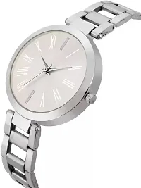Stylish Silver Metal Analog Watches For Women-thumb3