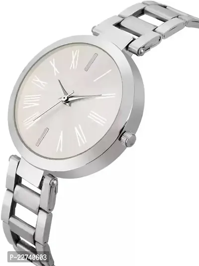 Stylish Silver Metal Analog Watches For Women-thumb4