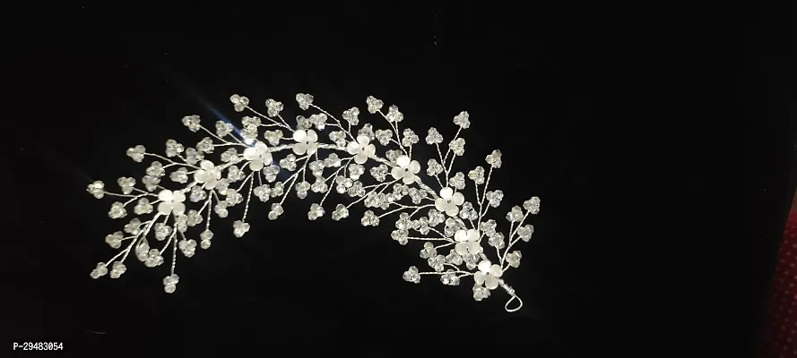 Shimmering White Plastic Agate Bobby Pins For Women