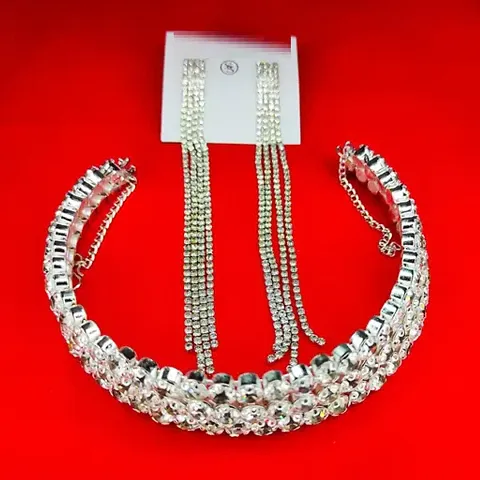 Stylish Cubic Zironica Jewellery Set For Women