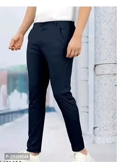 Stylish Lycra Trouser Pant For Men Pack Of 1-thumb0