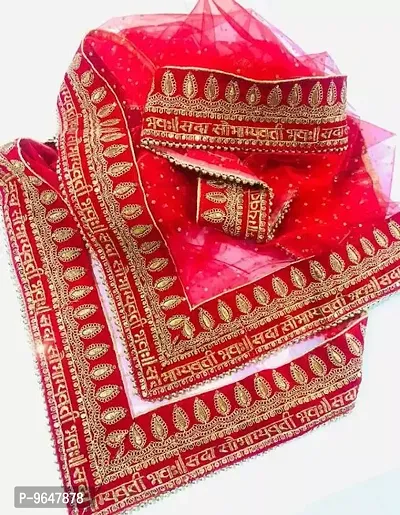 Bridal Dupatta ,Sada Shobhagya Vati Bhavah Dupatta-thumb0