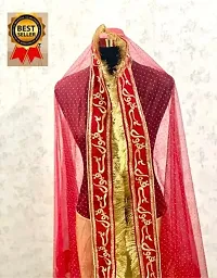 Rani Pink Solid Qubool Hai Kiran Dupatta-thumb1