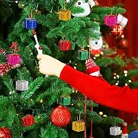 Bluedeal 24Pcs Christmas Tree Small Gift Boxes Hanging Decorations Mini Wrapped Present Boxes Mini Shiny Boxes For Christmas Tree Hanging Decorations Ornaments Home Decor - Random Color-thumb3