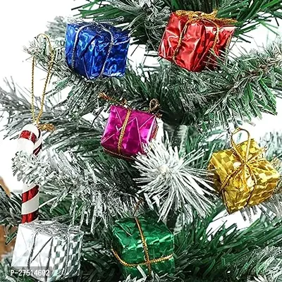 Bluedeal 24Pcs Christmas Tree Small Gift Boxes Hanging Decorations Mini Wrapped Present Boxes Mini Shiny Boxes For Christmas Tree Hanging Decorations Ornaments Home Decor - Random Color-thumb5