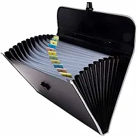 Classic File Folder File Organizer With Handle And Lock Set With 13 Pockets-thumb1