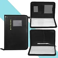 Bluedeal A4 PU Leather Multipurpose Professional Files and Folders , Legal Size Documents Holder for Home, Office, School Document Bag, Executive File Legal Size Documents ndash; 20 File Sleeve (1 Pc)-thumb3