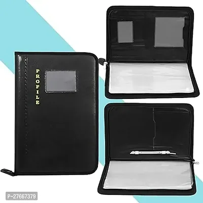 Bluedeal A4 PU Leather Multipurpose Professional Files and Folders , Legal Size Documents Holder for Home, Office, School Document Bag, Executive File Legal Size Documents ndash; 20 File Sleeve (1 Pc)-thumb4
