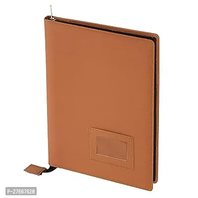 Bluedeal  A4 PU Leather Multipurpose Professional Files and Folders , Legal Size Documents Holder for Home, Office, School Document Bag Executive File Legal Size Documents 20 File Sleeve - Tan Brown-thumb0