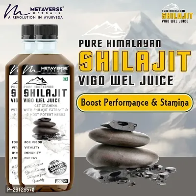 Metaverse Shilajit Juice with Ashwagandha, Musli Ayurvedic Product Shilajit/Shilajeet Juice  for Stamina Booster, Energy Booster, Strength | Shilajit Resin | Sex Power Juice,  Immunity-thumb0