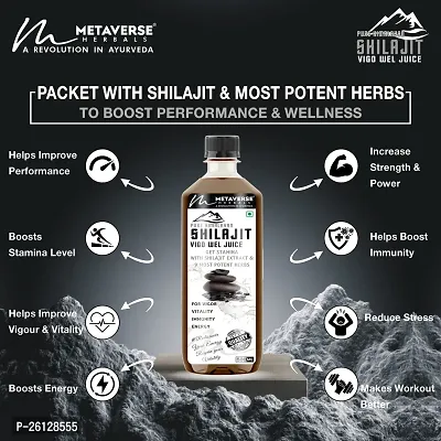 Metaverse Shilajit Juice with Ashwagandha, Musli Ayurvedic Product Shilajit/Shilajeet Juice  for Stamina Booster, Energy Booster, Strength | Shilajit Resin | Sex Power Juice,  Immunity-thumb4